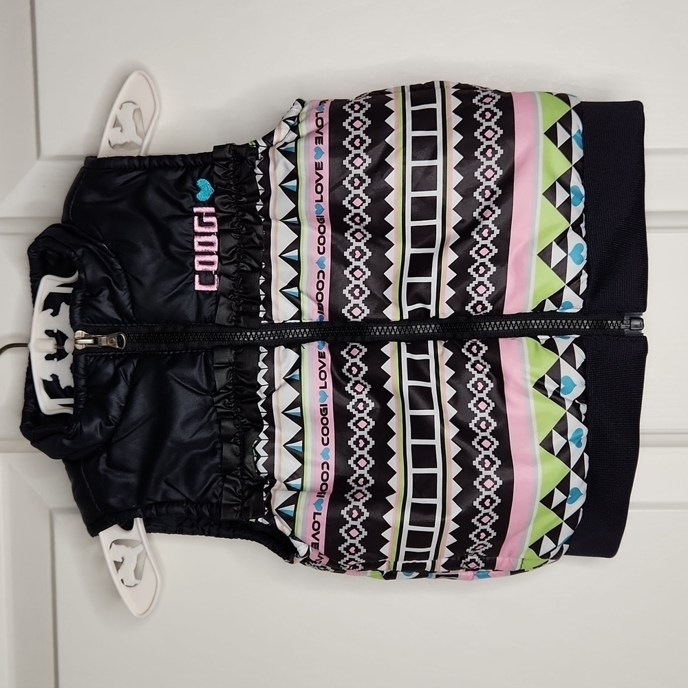 COOGI Full Zip Puffer Vest Girls Size 12M
